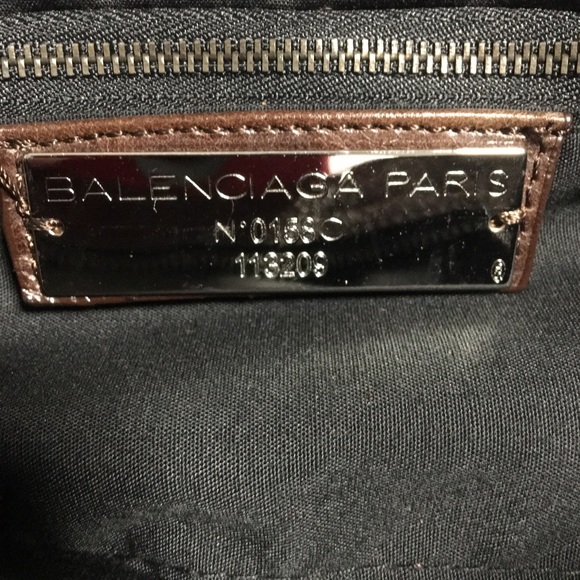 balenciaga leather tag